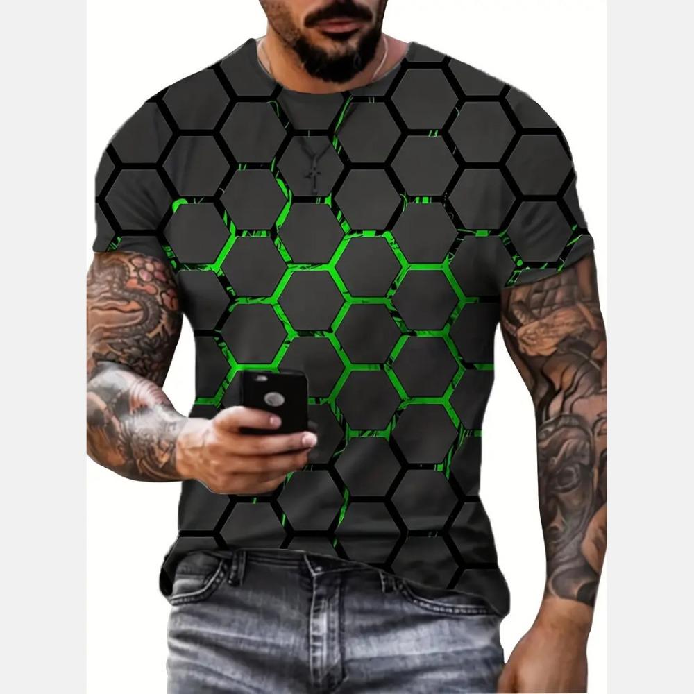 Geometric 3D digital pattern printed men s T-shirt casual and comfortable T-shirt short sleeved pullover men s summer outdoor clothing 5XL
Geometric 3D digital pattern printed men s T-shirt casual and comfortable T-shirt short sleeved pullover men s summer outdoor clothing 5XL