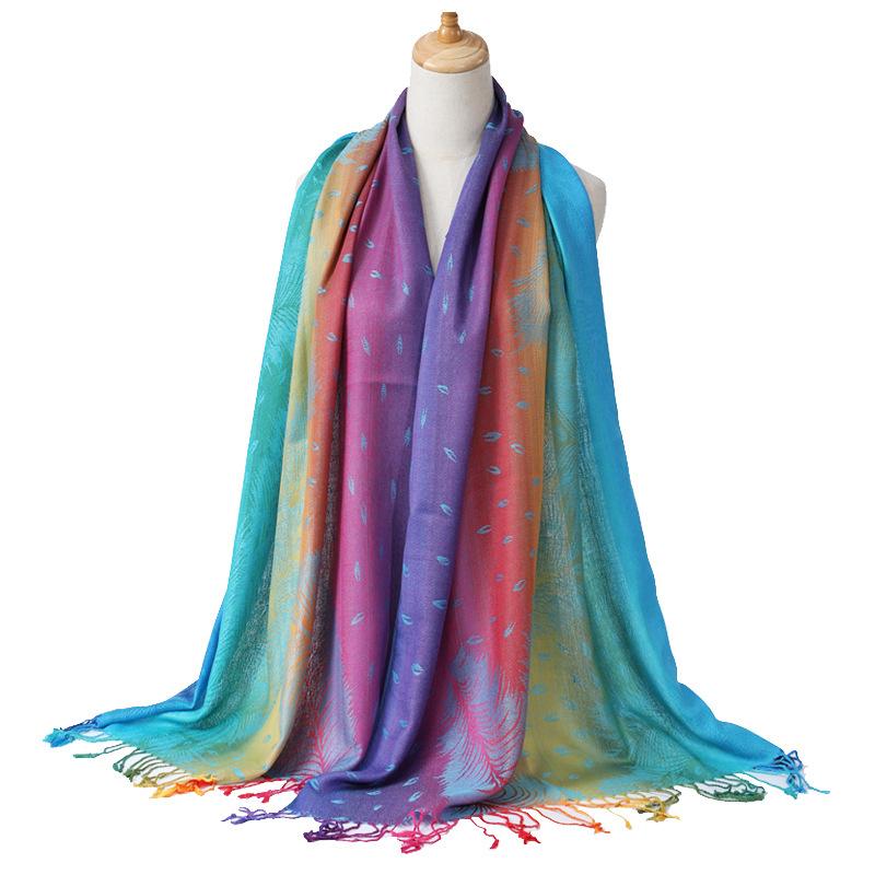 Ethnic Style Spring And Autumn Mixed Scarf Dual-use Jacquard Colored Long Scarf For Tourism Photography Shawl Women s Handbag Head
Ethnic Style Spring And Autumn Mixed Scarf Dual-use Jacquard Colored Long Scarf For Tourism Photography Shawl Women s Handbag Head