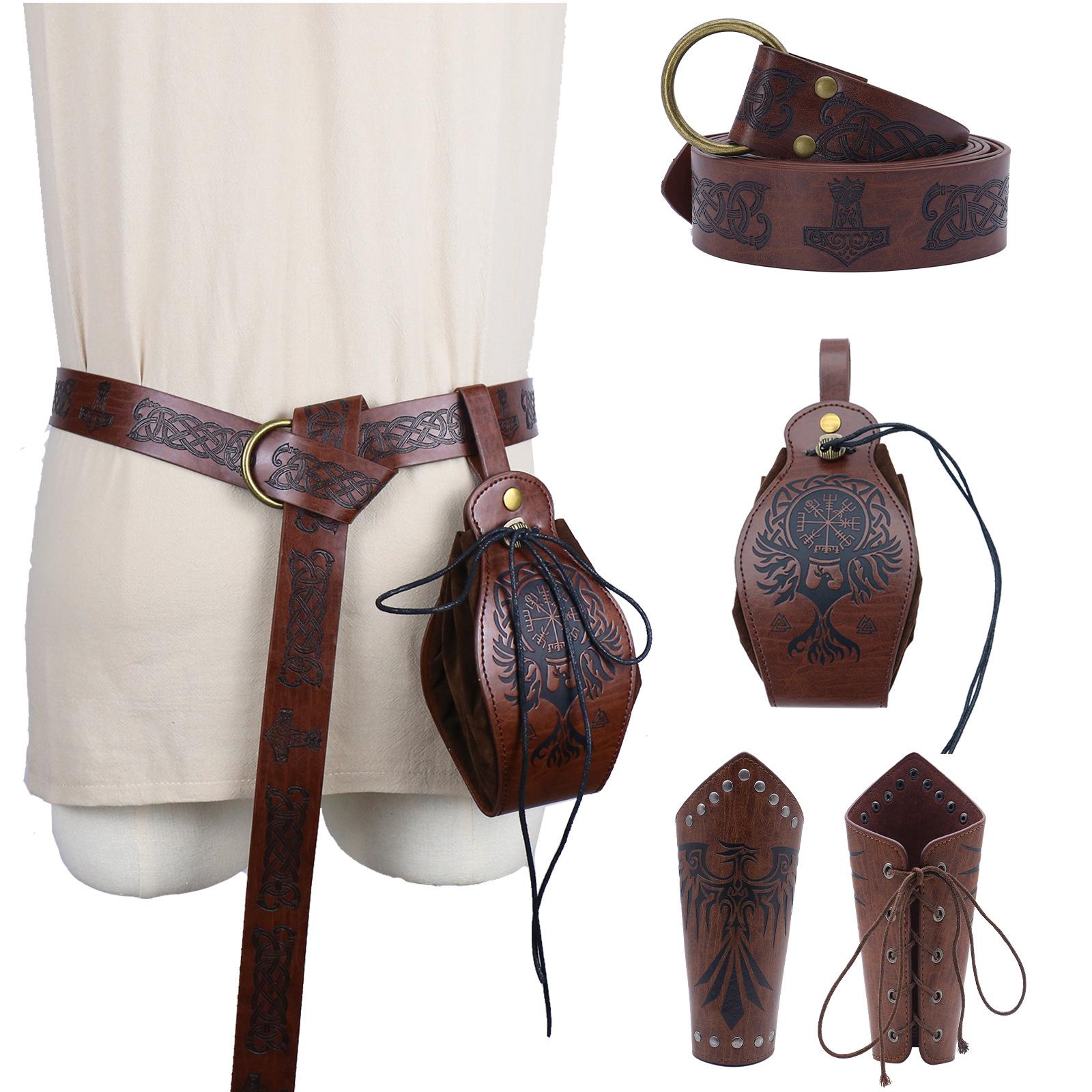 Medieval Knight Pu Belt Viking Vintage Bag Bag Halloween Cosplay Costume Dress Up Props
Medieval Knight Pu Belt Viking Vintage Bag Bag Halloween Cosplay Costume Dress Up Props
