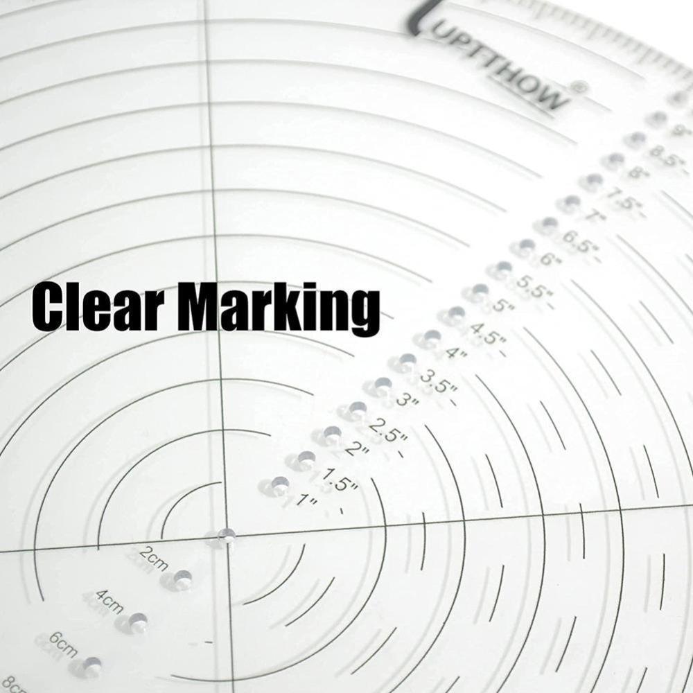 Acrylic Woodturners Round Center Compass Circle Cutter Protractor Center Finder Plastic Ruler
Acrylic Woodturners Round Center Compass Circle Cutter Protractor Center Finder Plastic Ruler