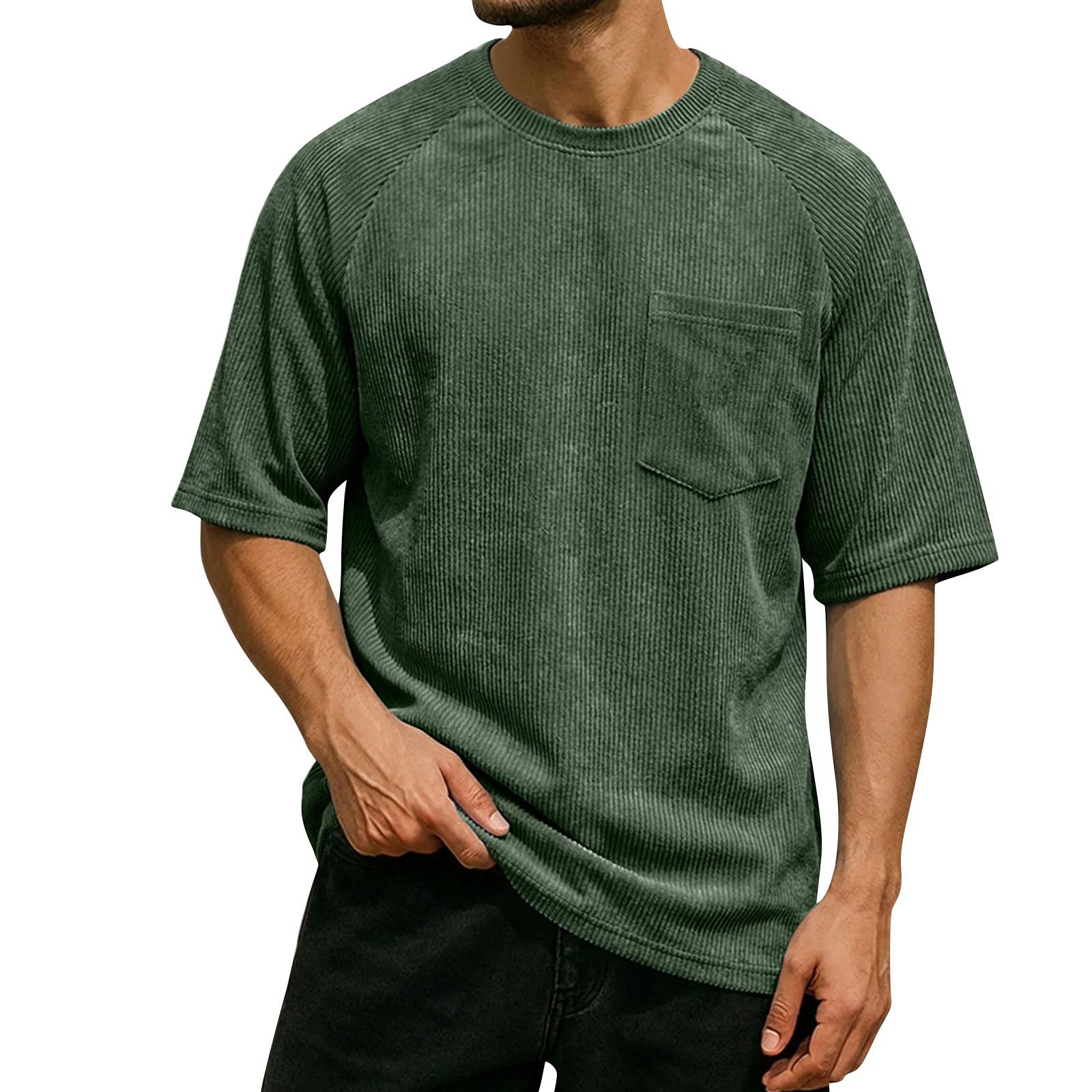 Men s Round Neck Top With Pockets Casual Comfortable Loose-fitting Short-sleeved Shirt XL
Men s Round Neck Top With Pockets Casual Comfortable Loose-fitting Short-sleeved Shirt XL