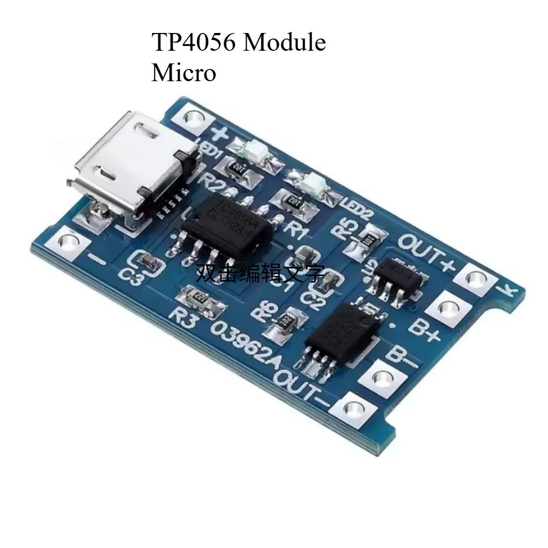 1pcs 5V 1A 18650 TP4056 Lithium Battery Charging Board Charge Module Type-C Micro USB With Protect Dual Functions 1PCS білий
1pcs 5V 1A 18650 TP4056 Lithium Battery Charging Board Charge Module Type-C Micro USB With Protect Dual Functions 1PCS білий