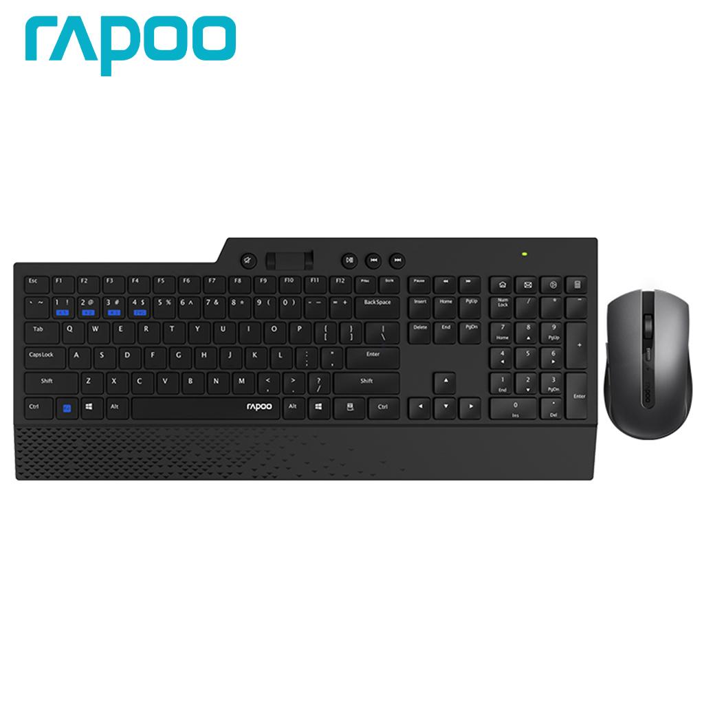 8200T Многорежимная беспроводная клавиатура и мышь Combo Bluetooth + 2.4G с мультимедийными клавишами Английский / русский Раскладка Черный
8200T Многорежимная беспроводная клавиатура и мышь Combo Bluetooth + 2.4G с мультимедийными клавишами Английский / русский Раскладка Черный