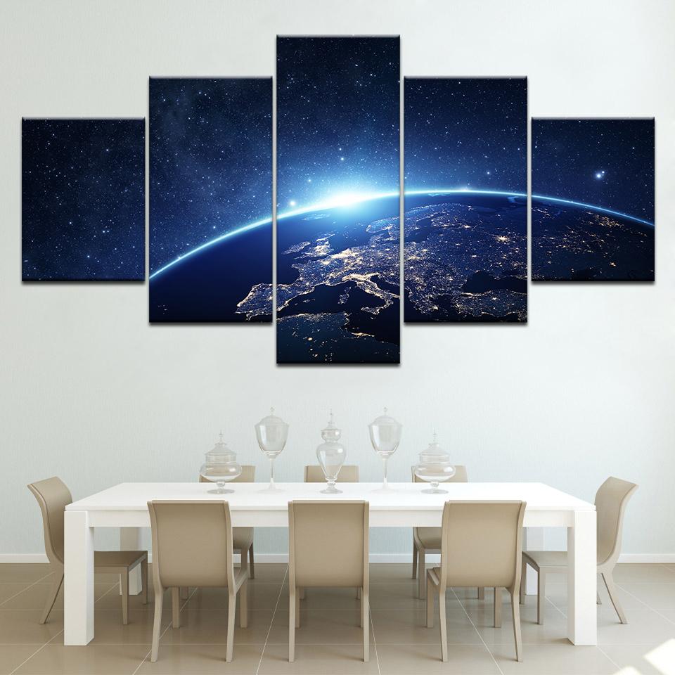The earth star Canvas Prints 5 Panels HD Print Wall Art modern Modular Poster painting for Living Room Home Decor 20x35 20x45 20x55cm
The earth star Canvas Prints 5 Panels HD Print Wall Art modern Modular Poster painting for Living Room Home Decor 20x35 20x45 20x55cm