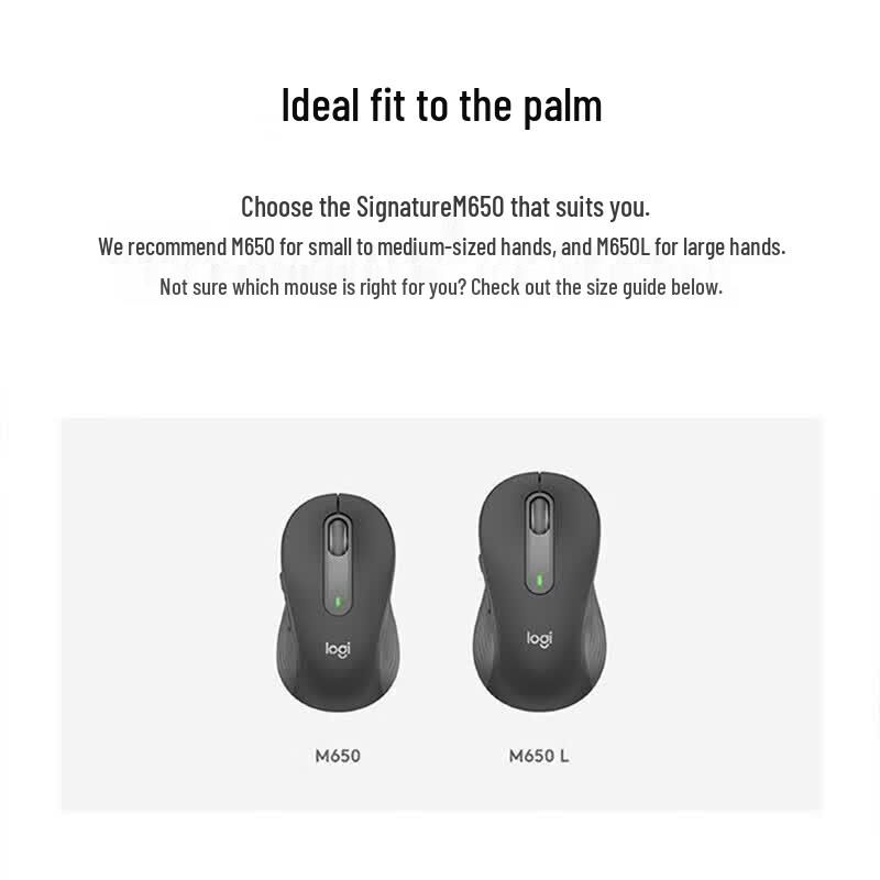 Logitech M650 Business Wireless Dual-Mode Mouse
Logitech M650 Business Wireless Dual-Mode Mouse