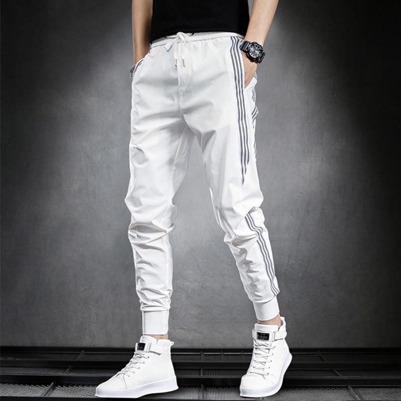 Мужские облегающие полосатые быстросохнущие летние повседневные брюки в корейском стиле с манжетами M
Мужские облегающие полосатые быстросохнущие летние повседневные брюки в корейском стиле с манжетами M