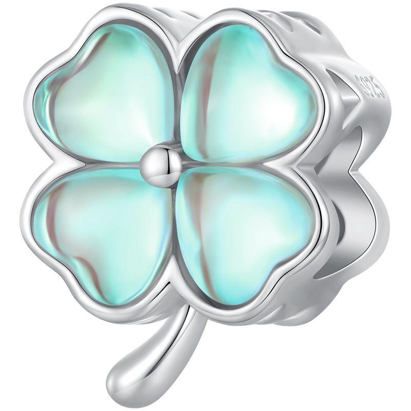 WOSTU 925 Lucky Green Four-leaf Clover Charm Pink Heart Pendant Faith Cross Bead Fit Bracelet Necklace Gift mom Family
WOSTU 925 Lucky Green Four-leaf Clover Charm Pink Heart Pendant Faith Cross Bead Fit Bracelet Necklace Gift mom Family