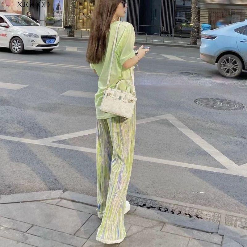High Waist Lengthened Wide Leg Pants Variegated High Waist Extra Long Mop Wide Leg Pants green M
High Waist Lengthened Wide Leg Pants Variegated High Waist Extra Long Mop Wide Leg Pants green M