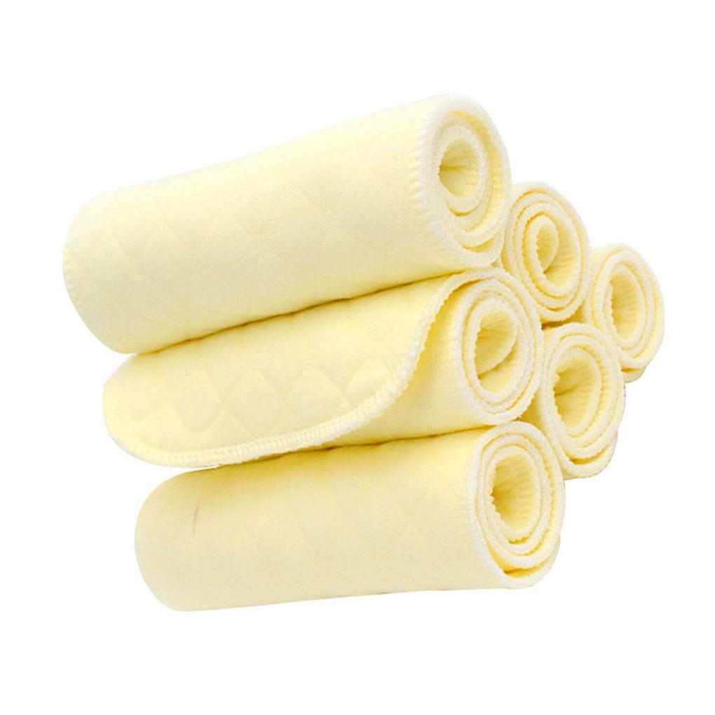 Elroy 10Pcs Baby Diapers 3 Layer Soft Cotton Cloth Reusable Water-absorbent Nappy Infant Supplies жовтий
Elroy 10Pcs Baby Diapers 3 Layer Soft Cotton Cloth Reusable Water-absorbent Nappy Infant Supplies жовтий