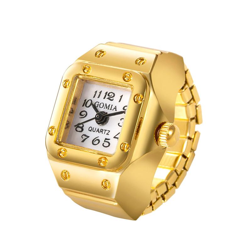 Creative New Punk Square Dial Quartz Watches Rings For Women Men Couples Mini Elastic Strap Alloy Watch Finger Ring Jewelry A6
Creative New Punk Square Dial Quartz Watches Rings For Women Men Couples Mini Elastic Strap Alloy Watch Finger Ring Jewelry A6