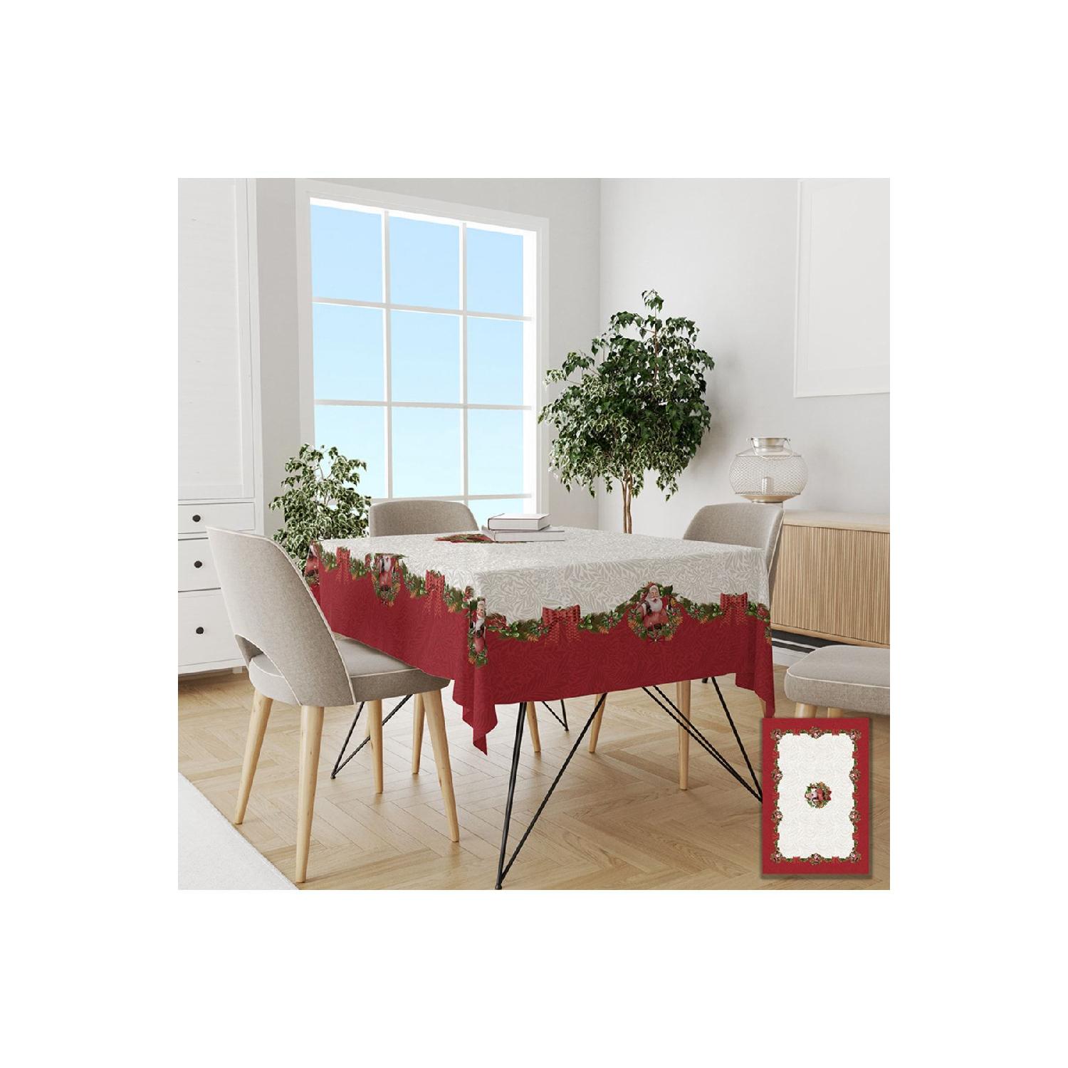 Новогодняя скатерть с мотивом красных листьев 120 x 150 красный
Новогодняя скатерть с мотивом красных листьев 120 x 150 красный