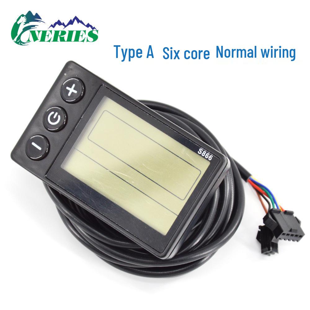 S866 Six-Core Electric Mountain Bike Part: Multifunctional LCD Display for Speed and Battery Level
S866 Six-Core Electric Mountain Bike Part: Multifunctional LCD Display for Speed and Battery Level