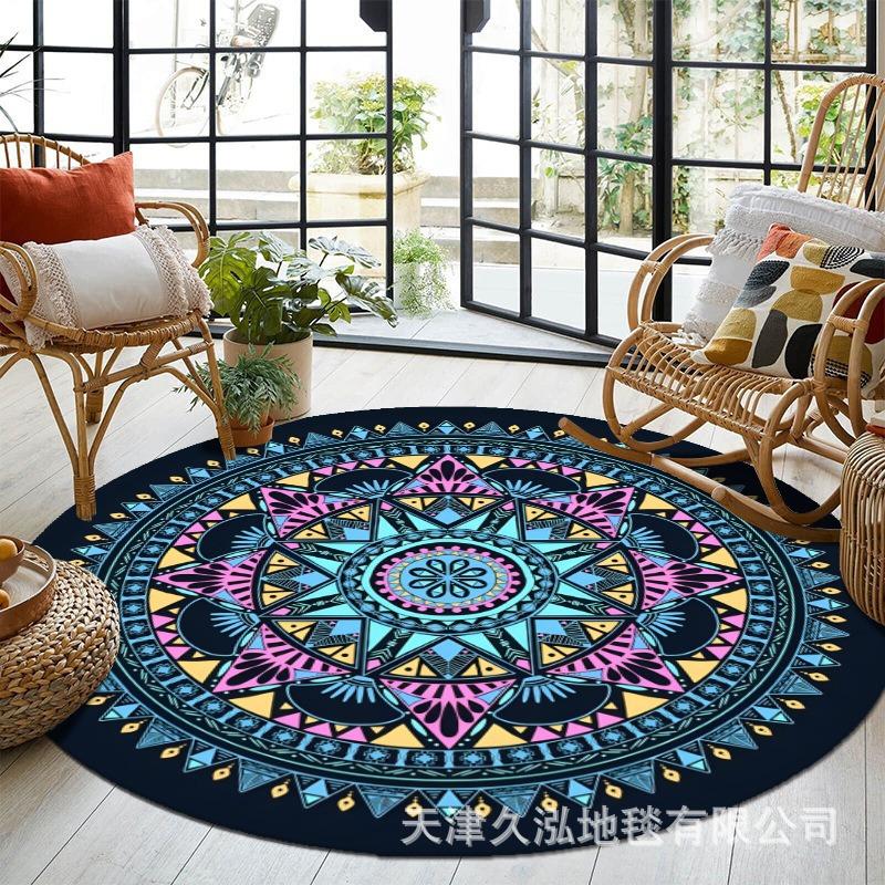 Круглый ковер для гостиной, богемный этнический стиль, ковер для спальни, балкона, подвесная корзина 60 * 60cm
Круглый ковер для гостиной, богемный этнический стиль, ковер для спальни, балкона, подвесная корзина 60 * 60cm