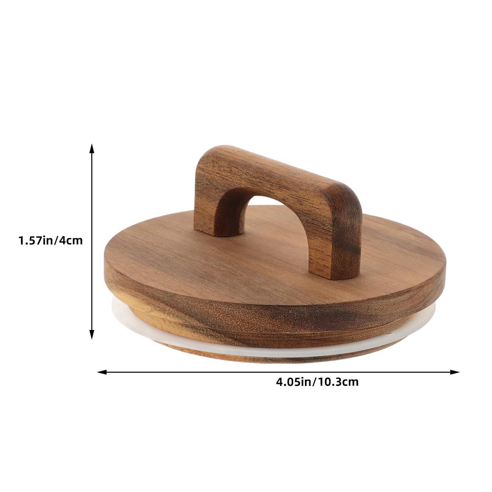 2Pcs Airtight Caning Jar Lids Silicone Seal Acacia Wood Handle for Glass Storage Jars Mason Jar Covers Pantry Kitchen Essentials чорний
2Pcs Airtight Caning Jar Lids Silicone Seal Acacia Wood Handle for Glass Storage Jars Mason Jar Covers Pantry Kitchen Essentials чорний