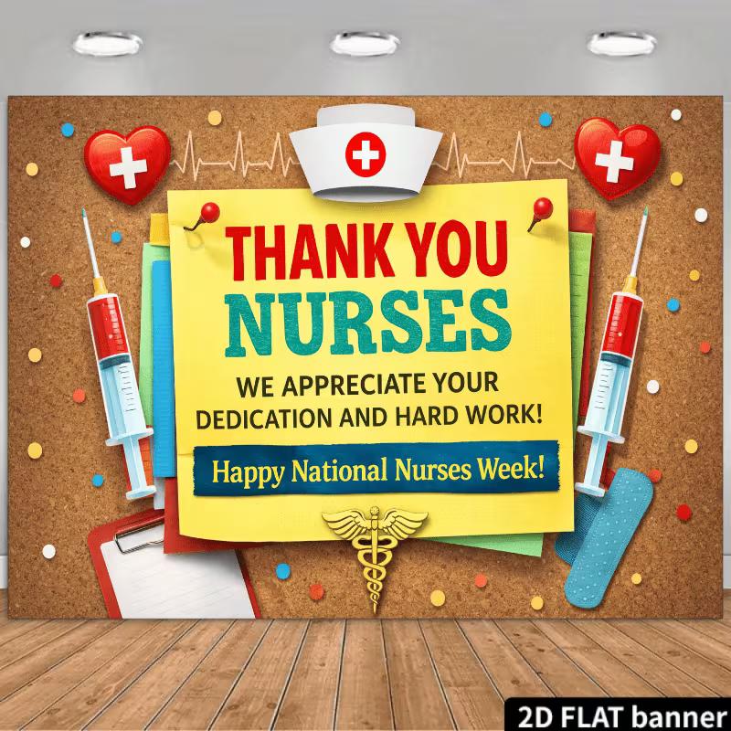 2D Nurses Week Backdrop Medical Appreciation Photography Background 47.2x31.5inch/120*80cm
2D Nurses Week Backdrop Medical Appreciation Photography Background 47.2x31.5inch/120*80cm