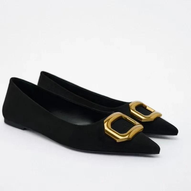 Summer Women Dress Shoes Fashion Metal Buckle Slip on Pointed Toe Elegant Black Office Ladies Shoes Big Size 36
Summer Women Dress Shoes Fashion Metal Buckle Slip on Pointed Toe Elegant Black Office Ladies Shoes Big Size 36