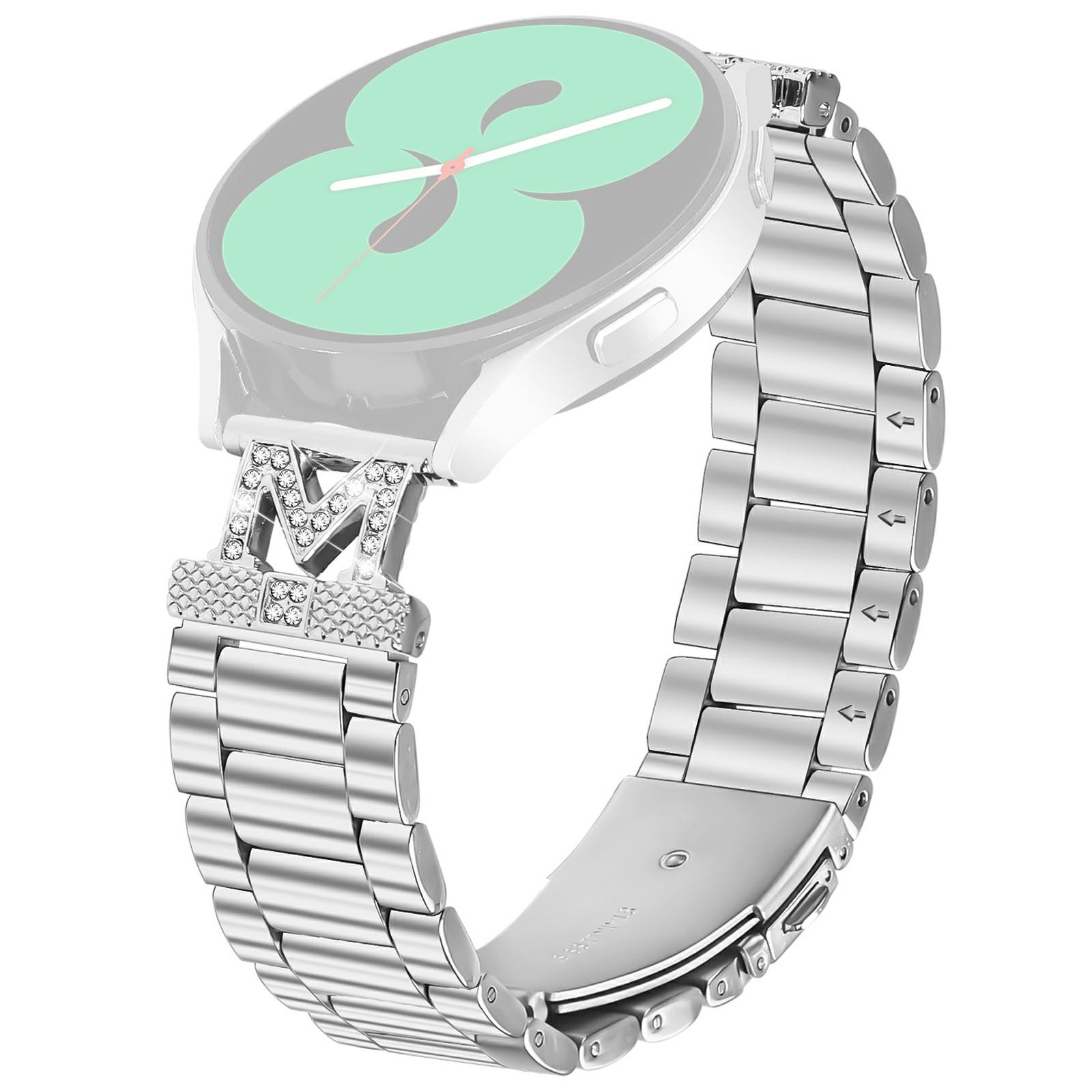 For Garmin Approach S40/Forerunner 158 Watch Strap Rhinestones Decor 3-Bead Silver Stainless Steel Band As shown A
For Garmin Approach S40/Forerunner 158 Watch Strap Rhinestones Decor 3-Bead Silver Stainless Steel Band As shown A