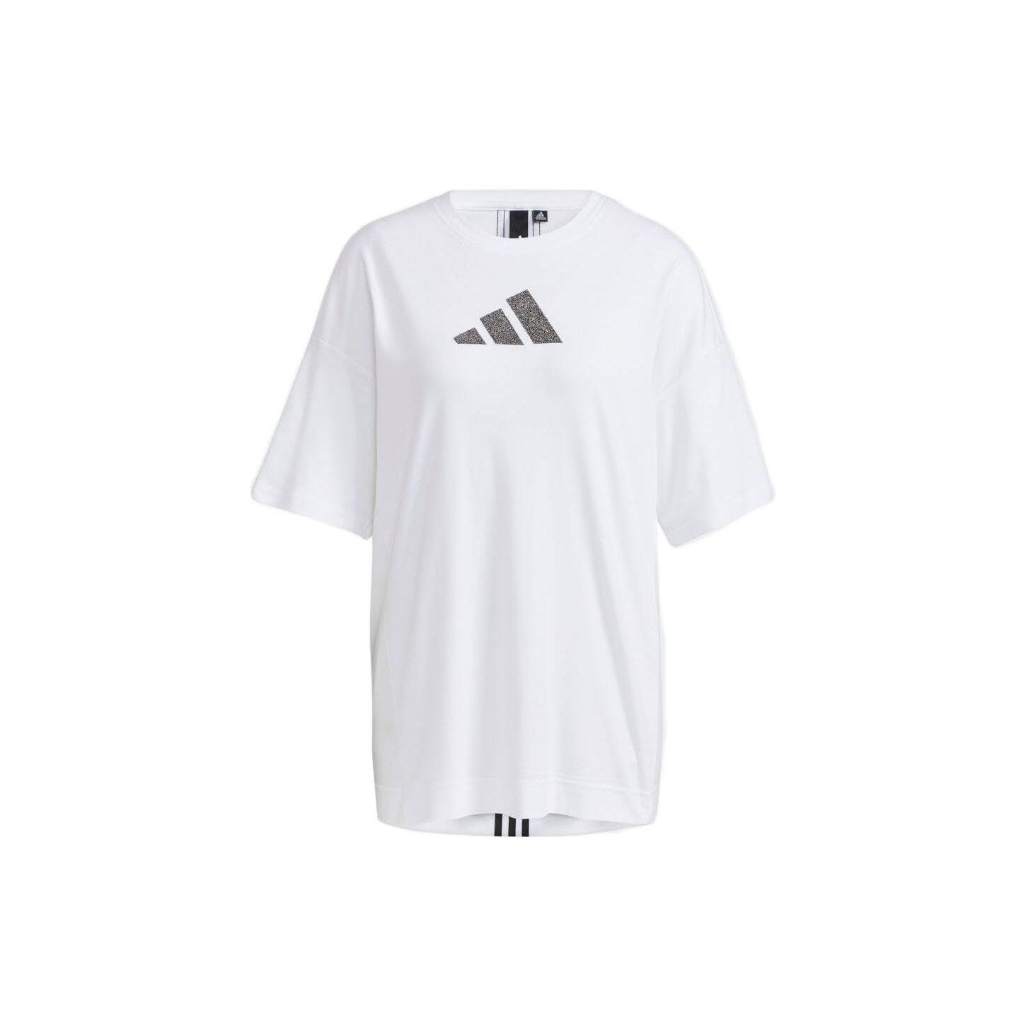 Спільна брендова Adidas повсякденна дихаюча однотонна футболка з короткими рукавами, жіночі топи, білі H55253 L
Спільна брендова Adidas повсякденна дихаюча однотонна футболка з короткими рукавами, жіночі топи, білі H55253 L