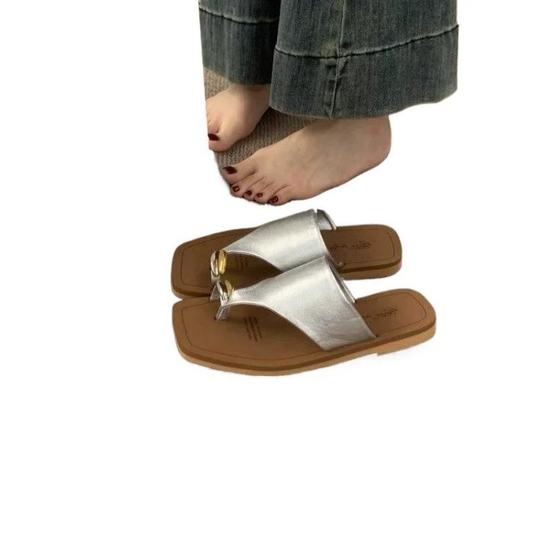 2025 New French Minimalist Flat Sandals Women s Shoes Outdoor Wear Spring Summer New Style Simple Versatile Flat Bottom Sandals 39 срібний
2025 New French Minimalist Flat Sandals Women s Shoes Outdoor Wear Spring Summer New Style Simple Versatile Flat Bottom Sandals 39 срібний