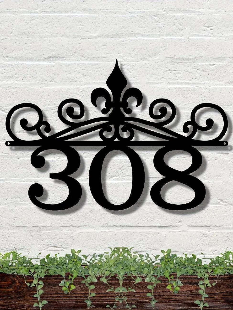 Custom Metal Tinplate Art, Personalized House Number Plaque, Decorative Swirl Wall Decor for Home M чорний
Custom Metal Tinplate Art, Personalized House Number Plaque, Decorative Swirl Wall Decor for Home M чорний