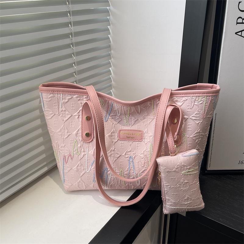Simple Colorful Stripes Women Shoulder Underarm Bags Large Capacity Ladies Casual Tote Bag Student Class Girls Book Handbags рожевий
Simple Colorful Stripes Women Shoulder Underarm Bags Large Capacity Ladies Casual Tote Bag Student Class Girls Book Handbags рожевий