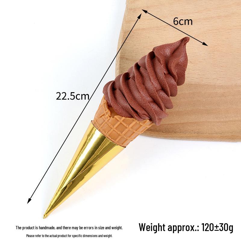 Fake Ice Cream Display: Crispy Cone Ornament & Photography Prop
Fake Ice Cream Display: Crispy Cone Ornament & Photography Prop