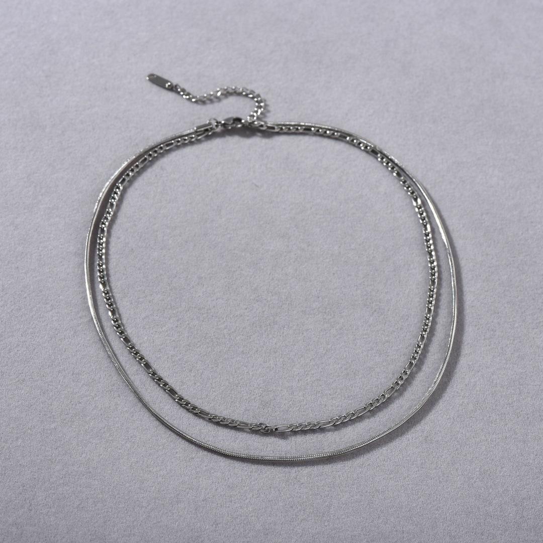 Fashion Minimalist Style Unique Copper-Plated Platinum Double-Layer Collarbone Chain Popular Versatile Niche Design Necklace
Fashion Minimalist Style Unique Copper-Plated Platinum Double-Layer Collarbone Chain Popular Versatile Niche Design Necklace