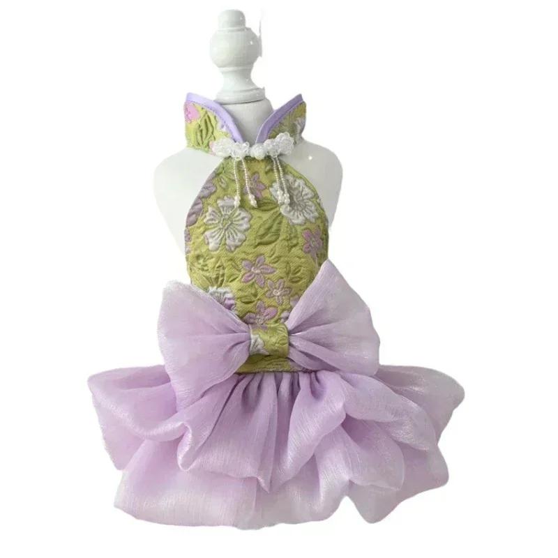 Собака в китайском стиле, платье-ципао, одежда для питомца на Новый год, костюм Тан, щенок, маленькая собака, костюмы, платье, юбка принцессы, одежда для собаки, XS XXL фиолетовый
Собака в китайском стиле, платье-ципао, одежда для питомца на Новый год, костюм Тан, щенок, маленькая собака, костюмы, платье, юбка принцессы, одежда для собаки, XS XXL фиолетовый