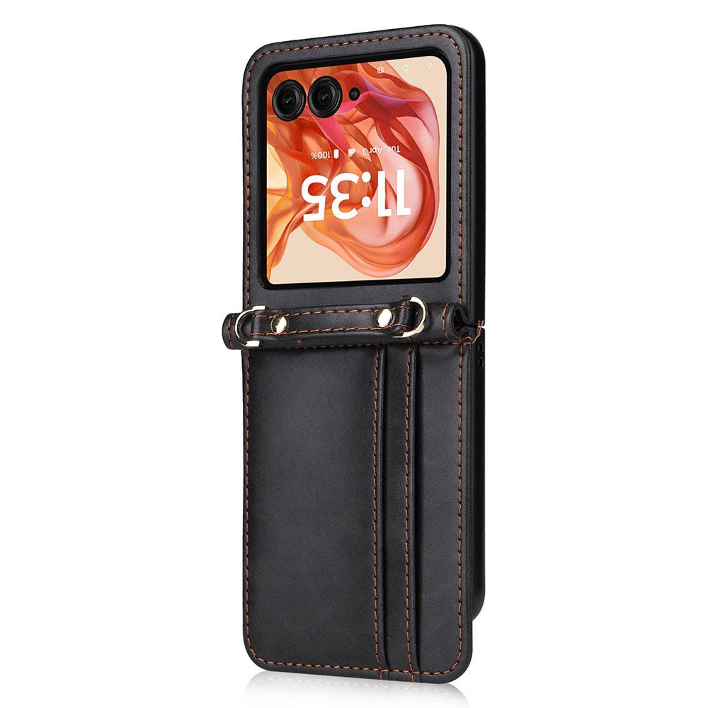 Чохол для Motorola Razr 50 5G/Razr 2024 5G з відділеннями для карток, шкіряний чохол для телефону зі шнурком Purple
Чохол для Motorola Razr 50 5G/Razr 2024 5G з відділеннями для карток, шкіряний чохол для телефону зі шнурком Purple