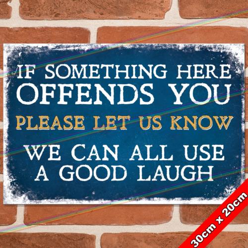 SOMETHING OFFENDS cm Metal Signs Mancave Pub Bar Garage Funny Retro Tin SignAluminum 20x30cm(7.8x11.8inch)
SOMETHING OFFENDS cm Metal Signs Mancave Pub Bar Garage Funny Retro Tin SignAluminum 20x30cm(7.8x11.8inch)