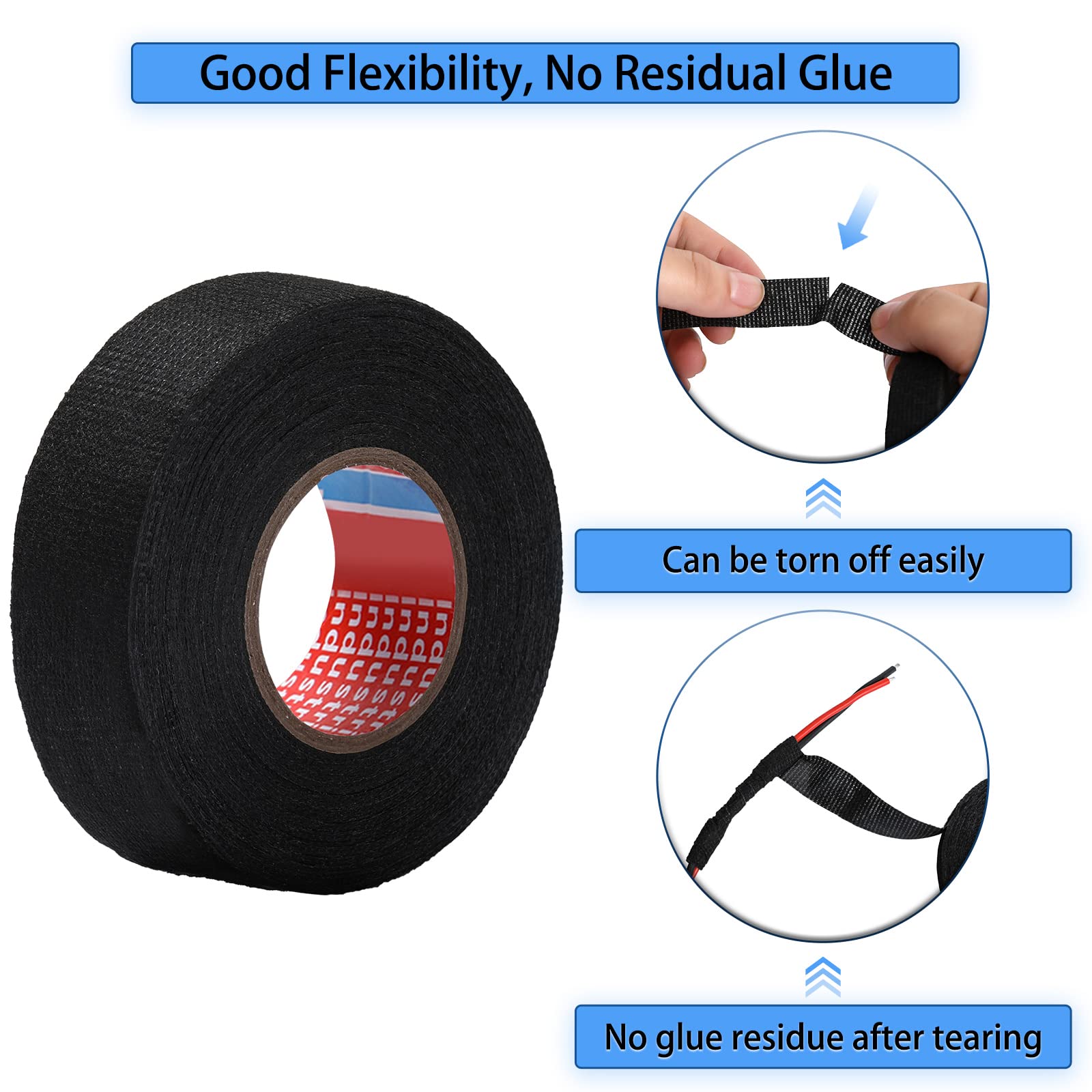 High Temperature Wire Harness Cloth Tape Automotive Cable Loom Heatproof Fabric Adhesive Tape for Engine Electrical Insulation 9 mm&15 m чёрный
High Temperature Wire Harness Cloth Tape Automotive Cable Loom Heatproof Fabric Adhesive Tape for Engine Electrical Insulation 9 mm&15 m чёрный