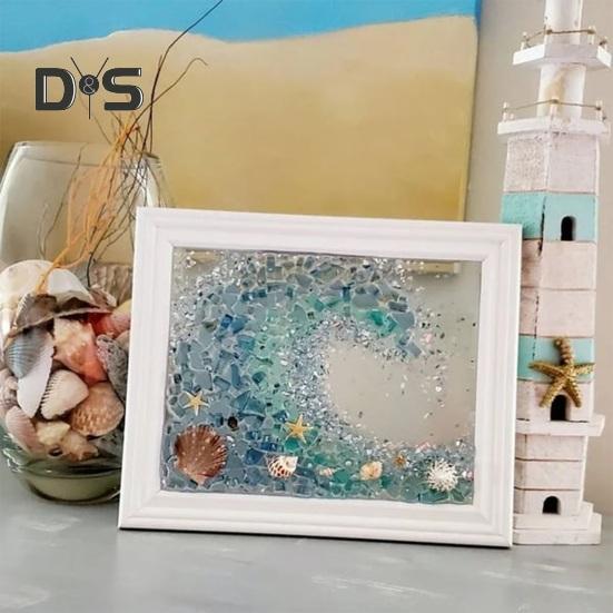 1 комплект DIY Art Kit з морського скла з дерев яною рамою. Настінне прикраса з морського скла ручної роботи. Ілюстрація з морського скла в рамці. Настільна прикраса. Подарунок на день народження B
1 комплект DIY Art Kit з морського скла з дерев яною рамою. Настінне прикраса з морського скла ручної роботи. Ілюстрація з морського скла в рамці. Настільна прикраса. Подарунок на день народження B