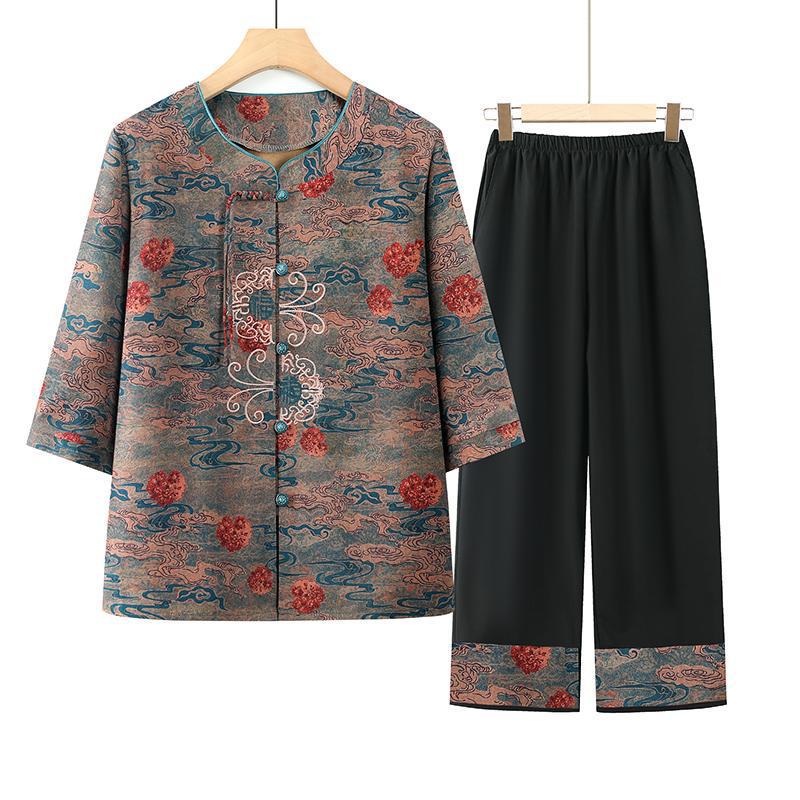 2026 Summer Grandma Two-Piece Set: Breathable Seven-Sleeve Top for Elderly 2XL (for 50-58 kg)
2026 Summer Grandma Two-Piece Set: Breathable Seven-Sleeve Top for Elderly 2XL (for 50-58 kg)