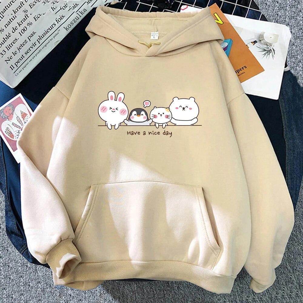 Chiikawa Have A Good Day Hoodie Women Harajuku Aesthetic Graphic Kawaii Hoodies Unisex Cartoon Casual Pullovers Sweatshirts
Chiikawa Have A Good Day Hoodie Women Harajuku Aesthetic Graphic Kawaii Hoodies Unisex Cartoon Casual Pullovers Sweatshirts