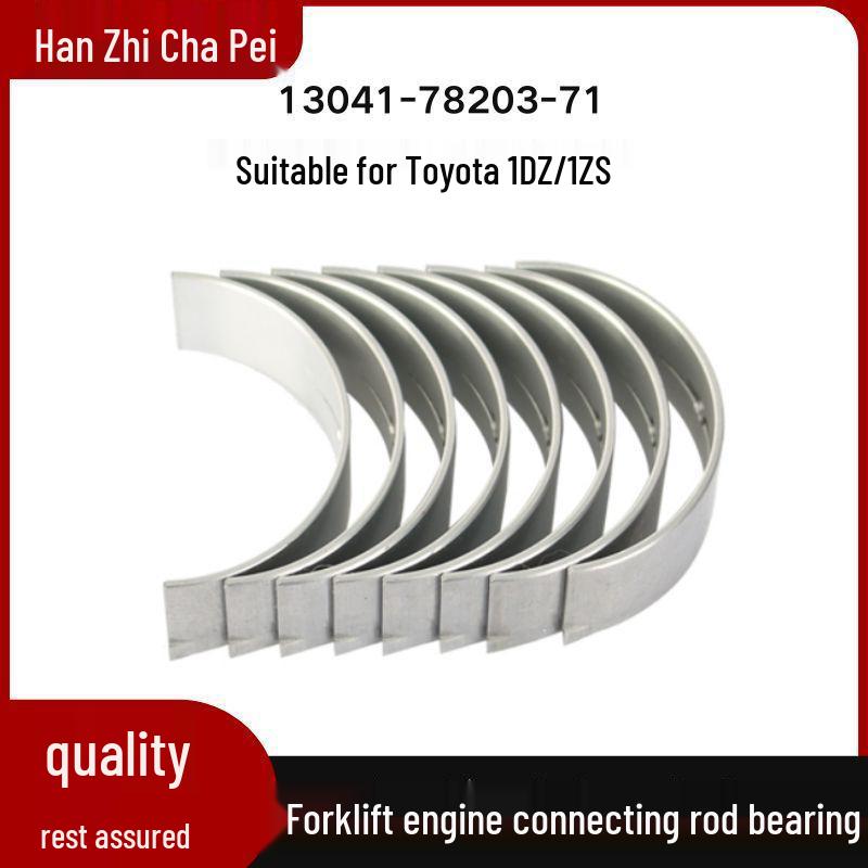 Set of 8 Connecting Rod Bearings for Toyota 1DZ 1ZS Forklift Engine (Part No. 13041-76012-71)
Set of 8 Connecting Rod Bearings for Toyota 1DZ 1ZS Forklift Engine (Part No. 13041-76012-71)