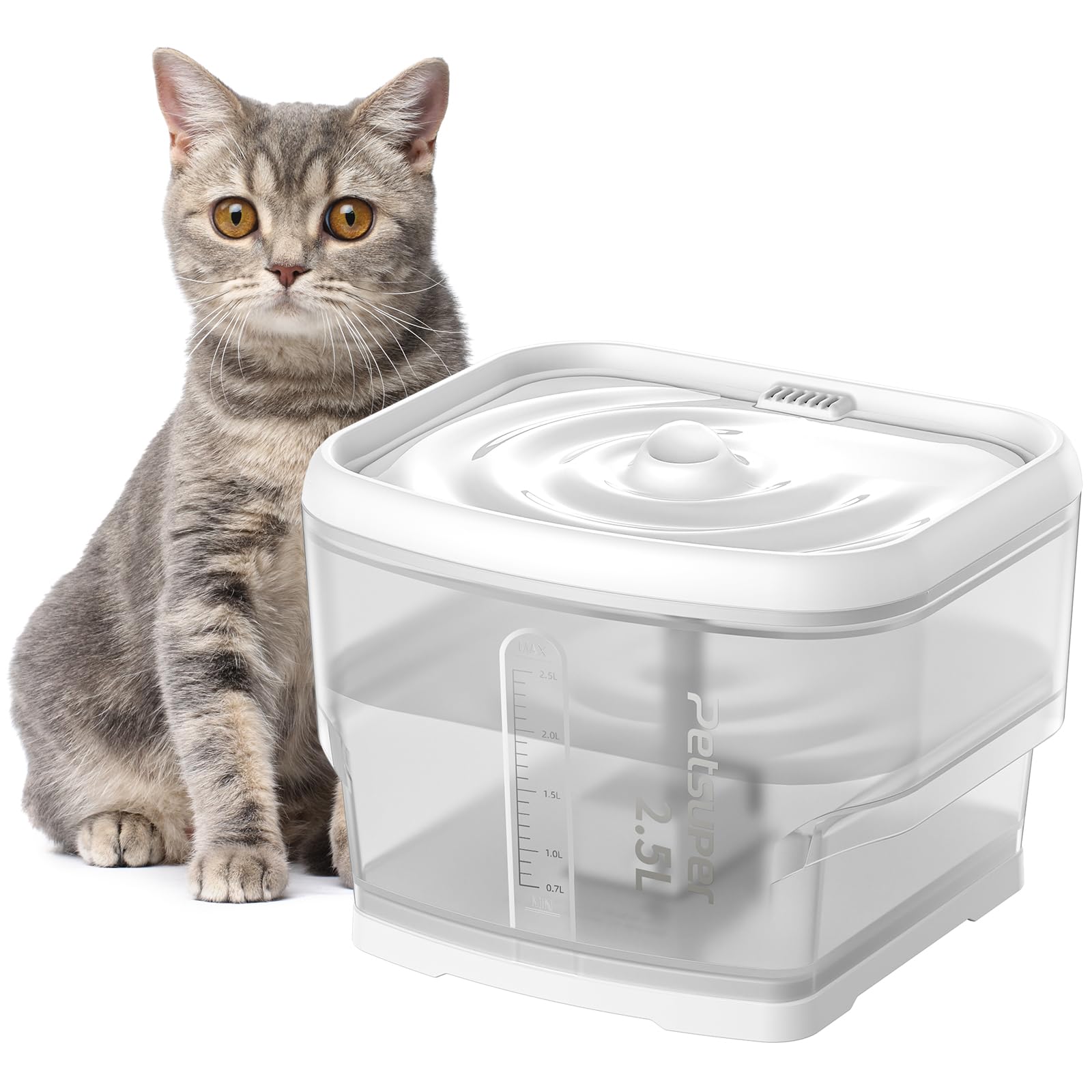 Petsuper Cat Automatic Автоматическая большая автоматическая поилка для собак с циркуляцией воды и видимым уровнем воды Подходит для нескольких Для маленьких и
Petsuper Cat Automatic Автоматическая большая автоматическая поилка для собак с циркуляцией воды и видимым уровнем воды Подходит для нескольких Для маленьких и