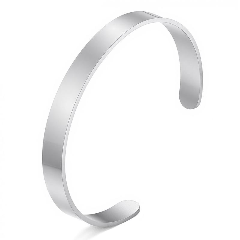 Stainless Steel Engravable C-Shaped Bracelet – Colorfast European & American Style
Stainless Steel Engravable C-Shaped Bracelet – Colorfast European & American Style