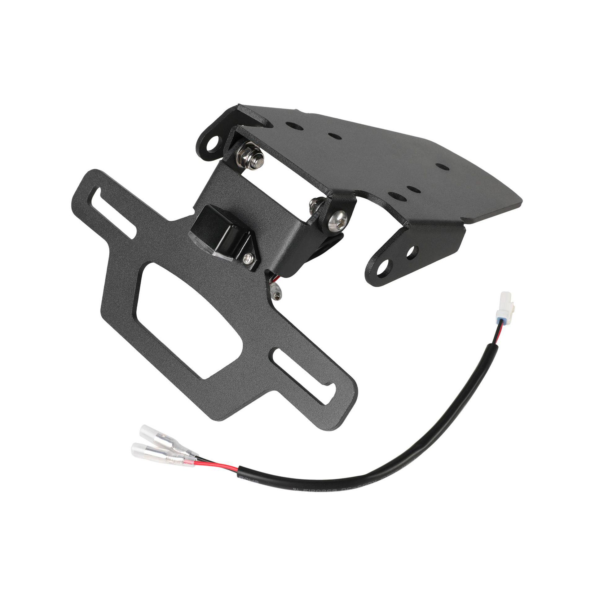 Tiger Sport License Plate Holder for Motorcycle (Short Tail, Rear Bracket, Fits 660/800)
Tiger Sport License Plate Holder for Motorcycle (Short Tail, Rear Bracket, Fits 660/800)