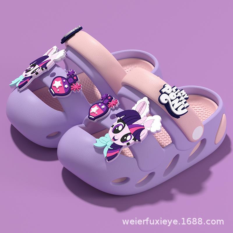 My Little Pony children s clogs, summer cartoon style, for boys and girls, suitable for indoor and outdoor wear, non-slip soft sole, cute baby 13Code【Inner Length12.5
My Little Pony children s clogs, summer cartoon style, for boys and girls, suitable for indoor and outdoor wear, non-slip soft sole, cute baby 13Code【Inner Length12.5