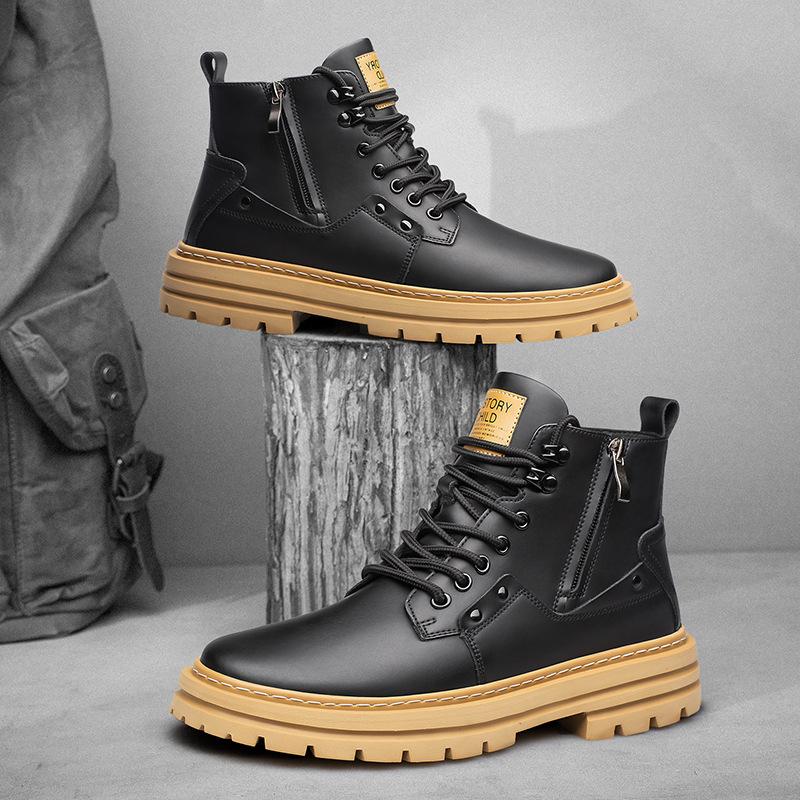 Autumn and winter trend cowhide Martin boots high-top tooling British style invisible inner heightening thick-soled lace-up tooling boots men s boots 37
Autumn and winter trend cowhide Martin boots high-top tooling British style invisible inner heightening thick-soled lace-up tooling boots men s boots 37