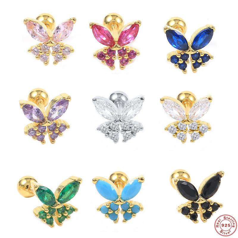 S925 Sterling Silver Single Fairy Butterfly Screw Earbone Stud Creative Fashion Stud Earrings Piercing Jewelry
S925 Sterling Silver Single Fairy Butterfly Screw Earbone Stud Creative Fashion Stud Earrings Piercing Jewelry