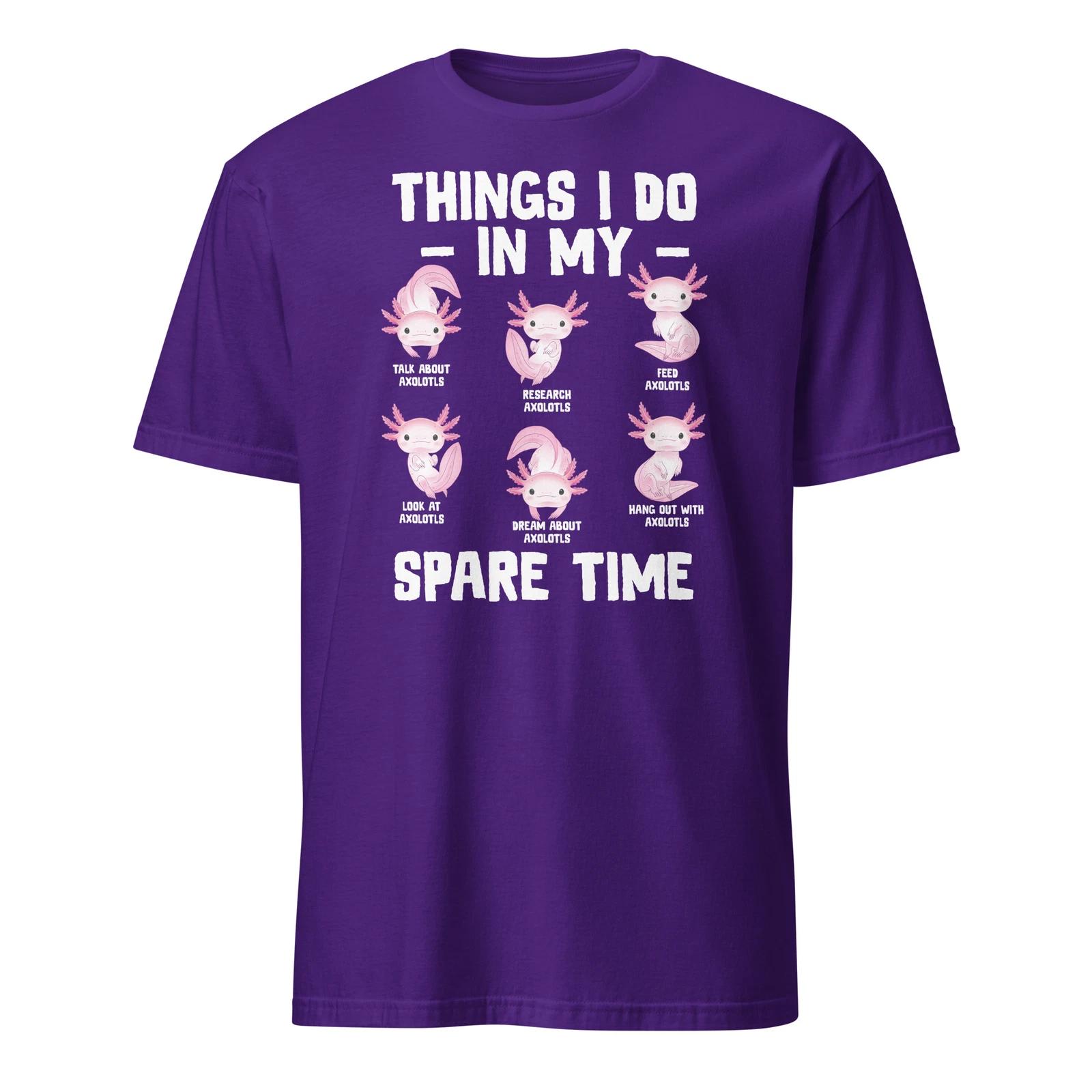 Axolotl Shirt Things I Do In My Spare Time Funny Axolotl T-Shirt Size S-3XL Gift 3XL
Axolotl Shirt Things I Do In My Spare Time Funny Axolotl T-Shirt Size S-3XL Gift 3XL