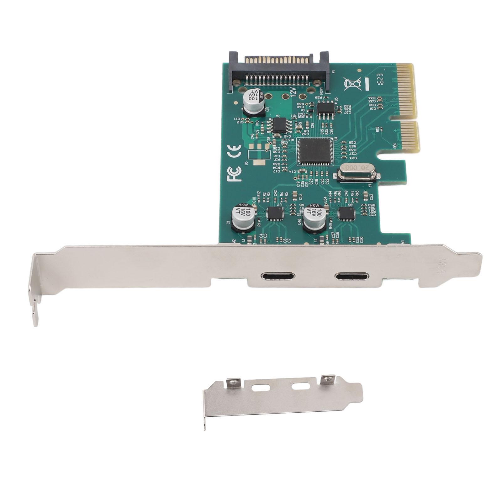PCIe to Type C Adapter Card 10Gbps High Speed Dual Port PCI Express to Type C Expansion Card
PCIe to Type C Adapter Card 10Gbps High Speed Dual Port PCI Express to Type C Expansion Card