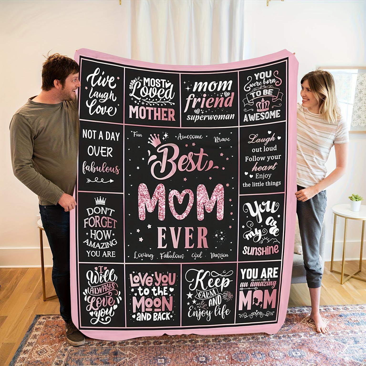 1pc Best Mom Ever Flannel Blanket - Soft Pink with Heartfelt Messages, Quilted Machine Washable Throw for Mother’s Day Gifts, Ho 70x100cm
1pc Best Mom Ever Flannel Blanket - Soft Pink with Heartfelt Messages, Quilted Machine Washable Throw for Mother’s Day Gifts, Ho 70x100cm