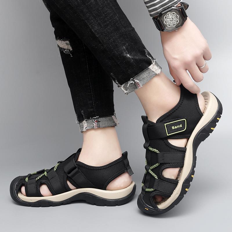 Men s Sneakers Summer Outdoor Baotou Beach Shoes Anti Slip Indoor Leisure Sneaker Flat Bottomed Driving Sandals Large Size 48 чорний
Men s Sneakers Summer Outdoor Baotou Beach Shoes Anti Slip Indoor Leisure Sneaker Flat Bottomed Driving Sandals Large Size 48 чорний