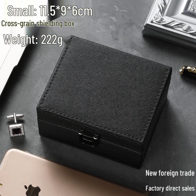 Premium Cross-Grain RFID Car Key and Phone Signal Blocking Leather Box - Available in Large and Small Sizes
Premium Cross-Grain RFID Car Key and Phone Signal Blocking Leather Box - Available in Large and Small Sizes