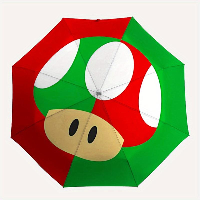 1pc Mario Mushroom Self-Folding Umbrella, 8-Bone Compact Travel Umbrella, Durable Plastic And Iron Frame135
1pc Mario Mushroom Self-Folding Umbrella, 8-Bone Compact Travel Umbrella, Durable Plastic And Iron Frame135