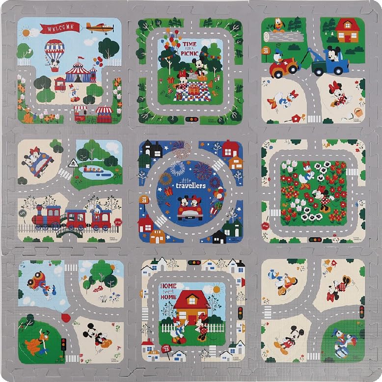 Yunox Disney Road Map Interlocking 9 pieces with educational toy for Mats, borders, children, kids room, toy. серый
Yunox Disney Road Map Interlocking 9 pieces with educational toy for Mats, borders, children, kids room, toy. серый