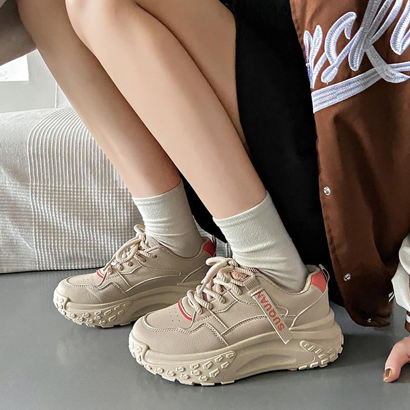 Autumn new thick-soled heightening women s shoes casual dad shoes student leather sneakers women 35 хаки
Autumn new thick-soled heightening women s shoes casual dad shoes student leather sneakers women 35 хаки