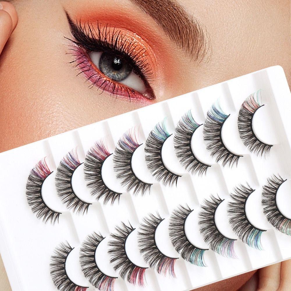 8 Pairs Colored Eyelashes Bright Colors 3D Curled False Eyelashes Makeup Supplies Colorful-8 Pairs
8 Pairs Colored Eyelashes Bright Colors 3D Curled False Eyelashes Makeup Supplies Colorful-8 Pairs